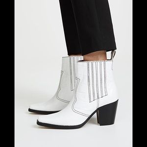 GANNI western croc effect boots